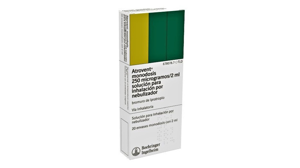 ATROVENT MONODOSIS 250 mcg / 2ml SOLUÇÃO PARA INALAÇÃO POR NEBULIZADOR