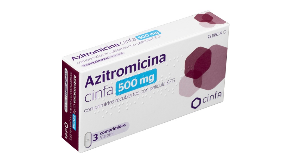 AZITROMICINA CINFA 500 mg COMPRIMIDOS REVESTIDOS POR PELÍCULA