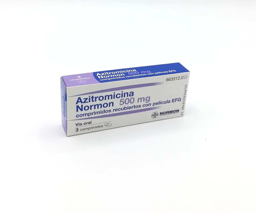 AZITROMICINA NORMON 500 mg COMPRIMIDOS REVESTIDOS POR PELÍCULA