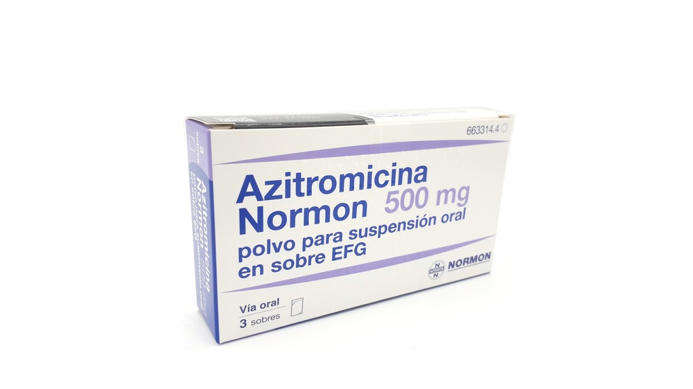 AZITROMICINA NORMON 500 mg PÓ PARA SUSPENSÃO ORAL