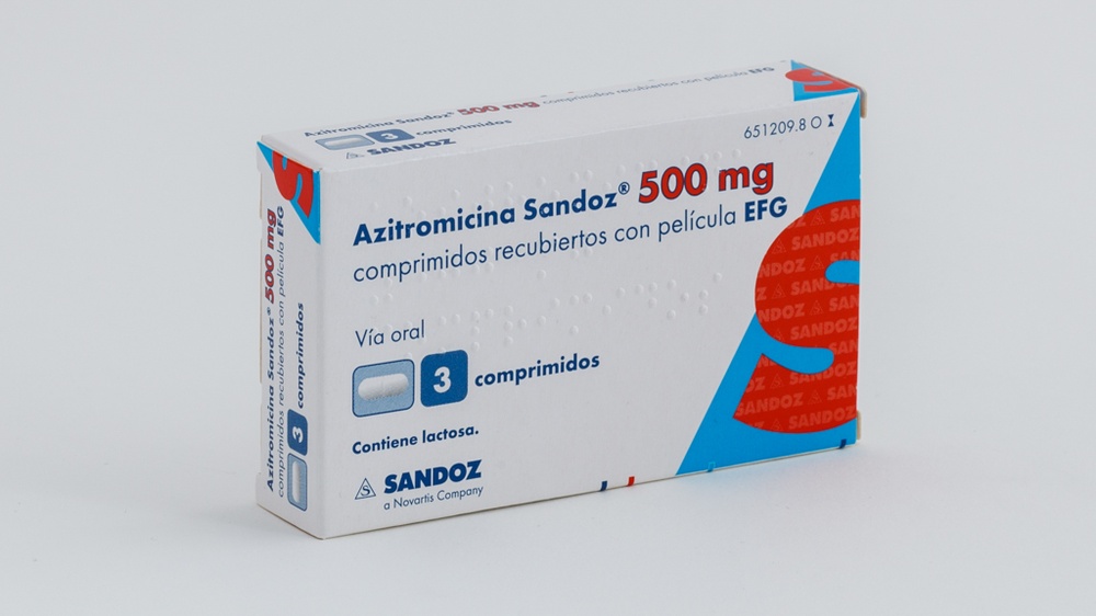 AZITROMICINA SANDOZ 500 mg COMPRIMIDOS REVESTIDOS POR PELÍCULA