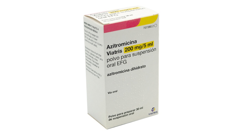 AZITROMICINA VIATRIS 200 mg/5 ml PÓ PARA SUSPENSÃO ORAL