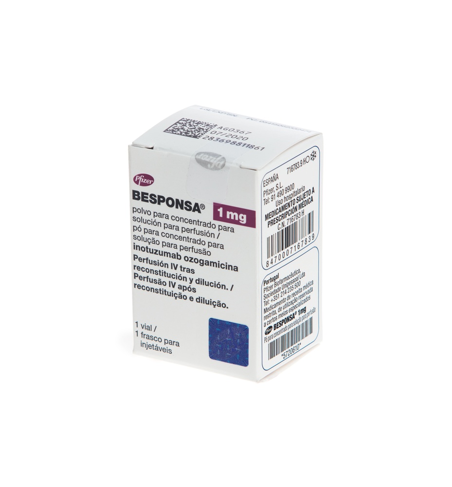 BESPONSA 1 mg PÓ PARA CONCENTRADO PARA SOLUÇÃO PARA PERFUSÃO