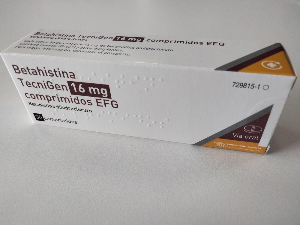 BETAHISTINA TECNIGEN 16 mg COMPRIMIDOS