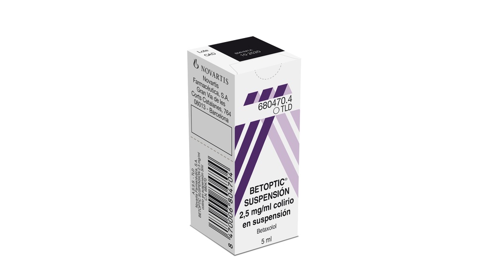 BETOPTIC SUSPENSÃO 2,5 mg/ml COLÍRIO EM SUSPENSÃO