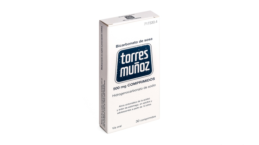 BICARBONATO DE SÓDIO TORRES MUÑOZ 500 mg COMPRIMIDOS
