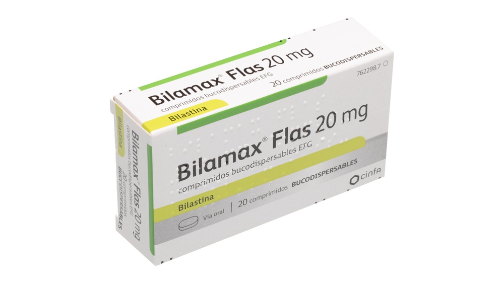 BILAMAX FLAS 20 mg COMPRIMIDOS ORODISPERSÍVEIS