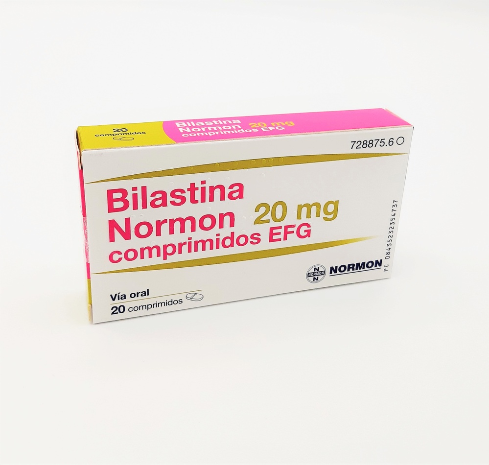 BILASTINA NORMON 20 mg COMPRIMIDOS