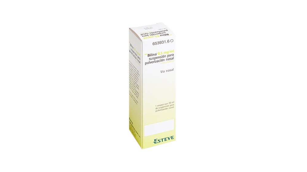 BILINA 0,5 mg/ml SUSPENSÃO PARA PULVERIZAÇÃO NASAL