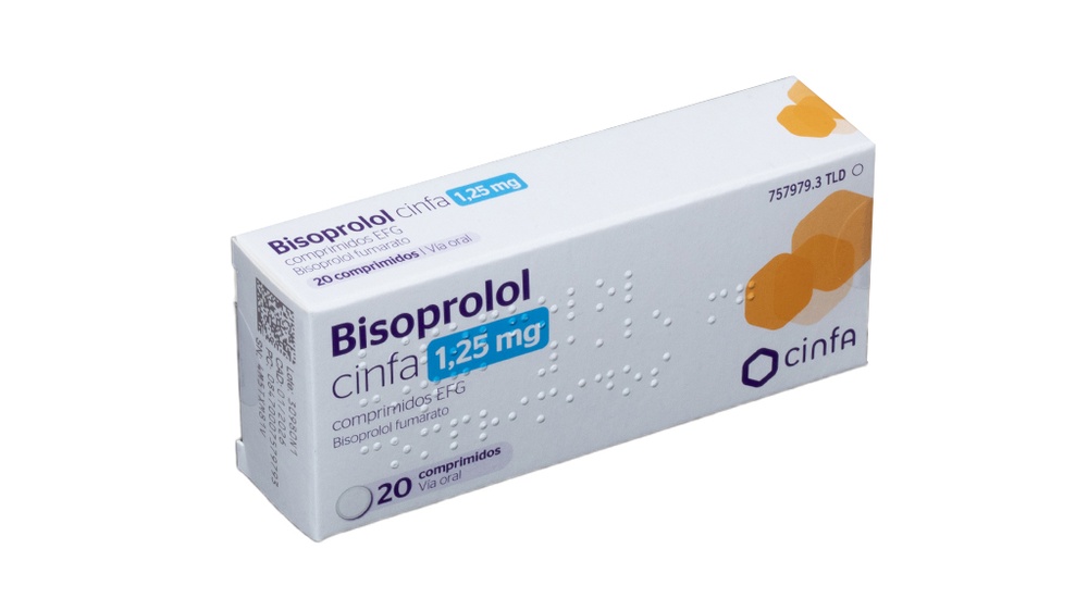 BISOPROLOL CINFA 1,25 mg COMPRIMIDOS