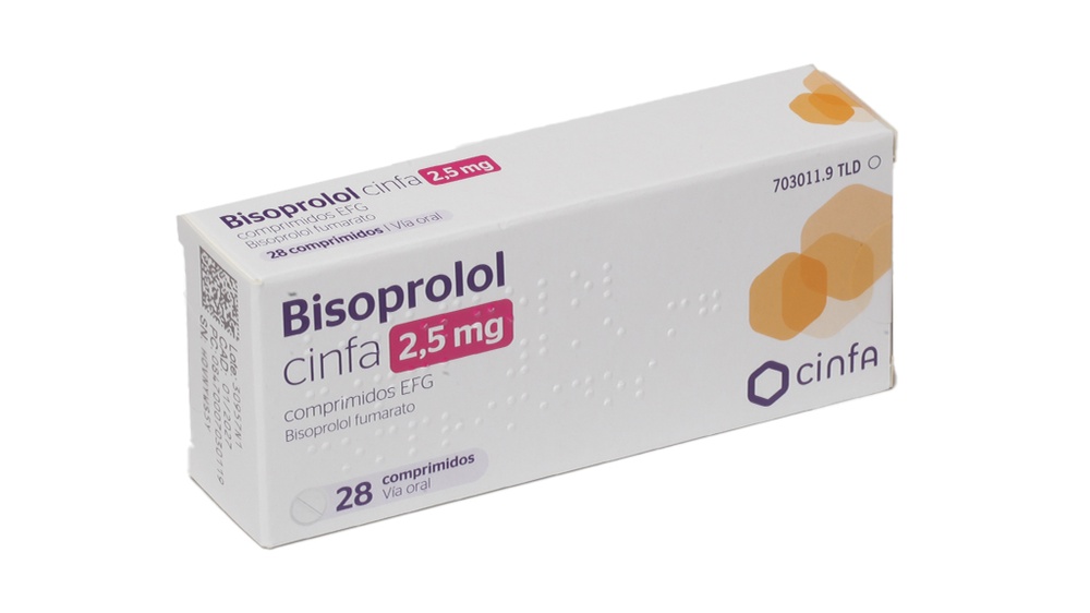 BISOPROLOL CINFA 2,5 mg COMPRIMIDOS