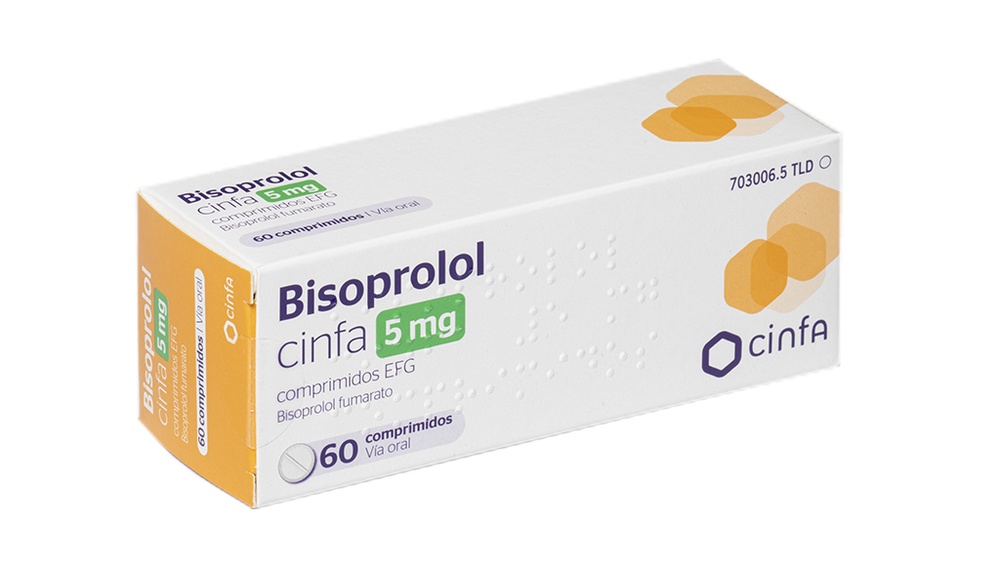 BISOPROLOL CINFA 5 mg COMPRIMIDOS