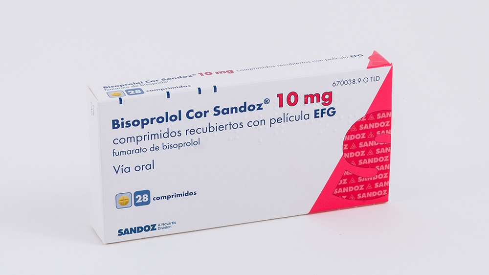 BISOPROLOL COR SANDOZ 10 mg COMPRIMIDOS REVESTIDOS POR PELÍCULA
