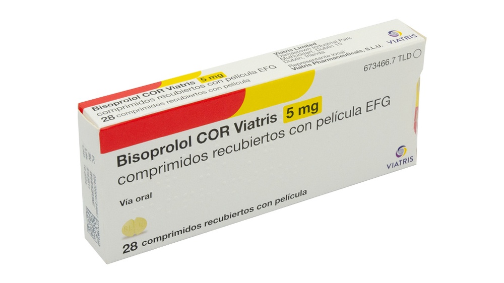 BISOPROLOL COR VIATRIS 5 mg COMPRIMIDOS REVESTIDOS POR PELÍCULA