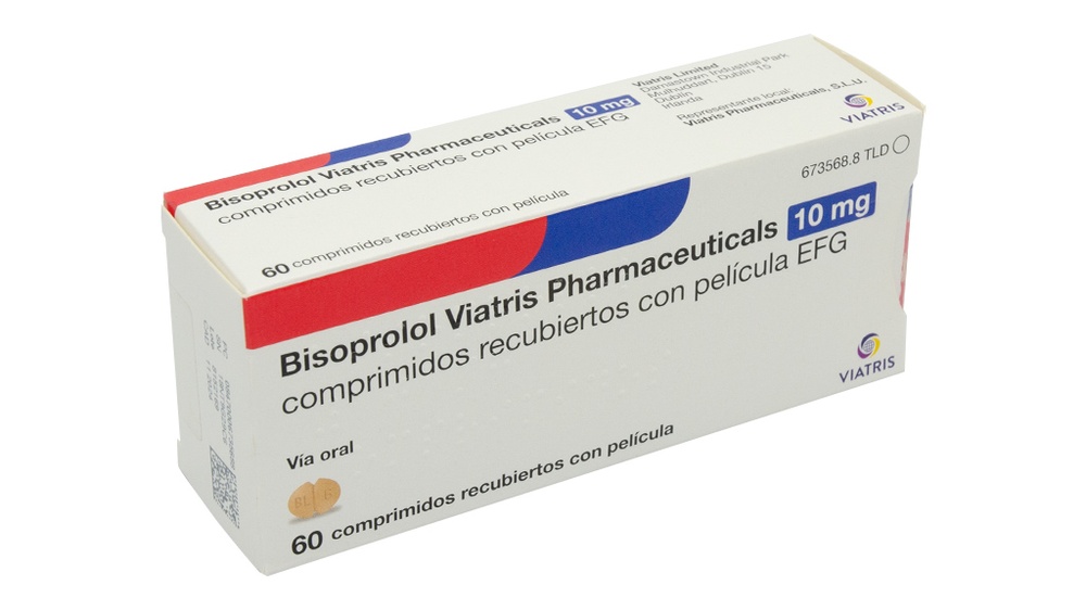 BISOPROLOL VIATRIS PHARMACEUTICALS 10 mg COMPRIMIDOS REVESTIDOS POR PELÍCULA