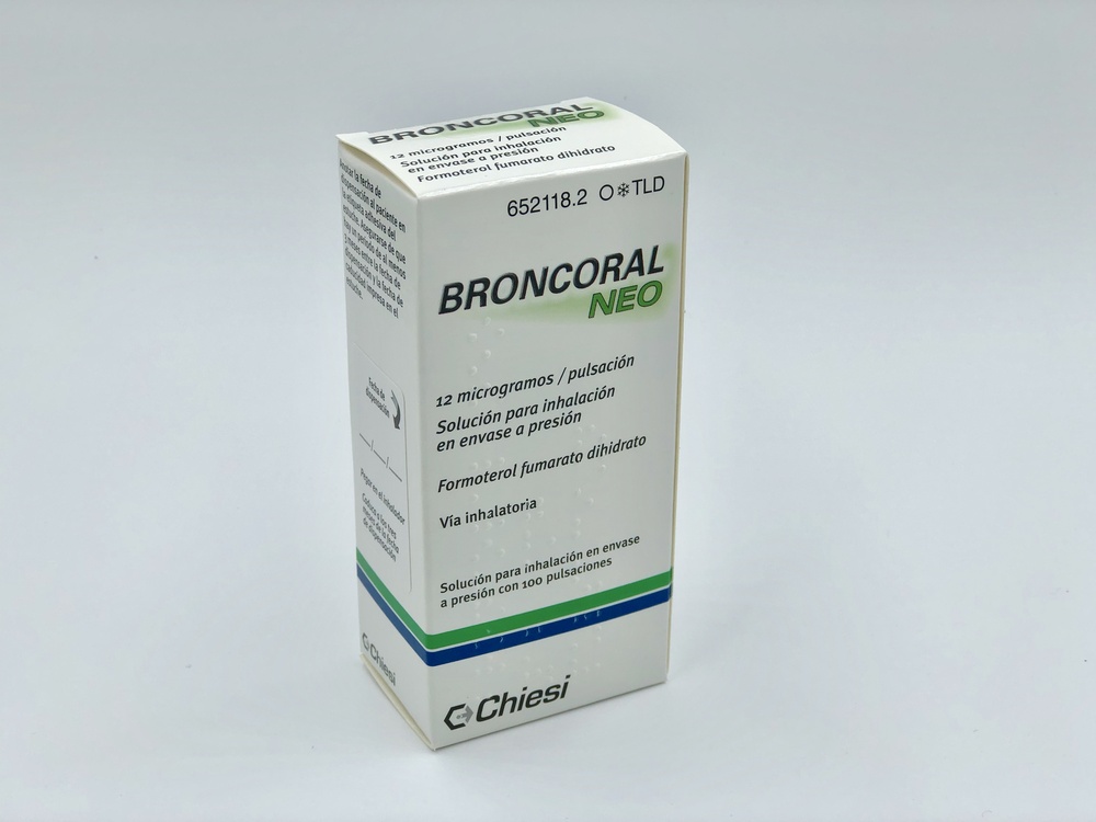 BRONCORAL NEO 12 microgramas/INSFLAÇÃO solução para inalação em embalagem pressurizada