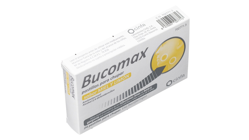 BUCOMAX PASTILHAS PARA CHUPAR SABOR MEL E LIMÃO