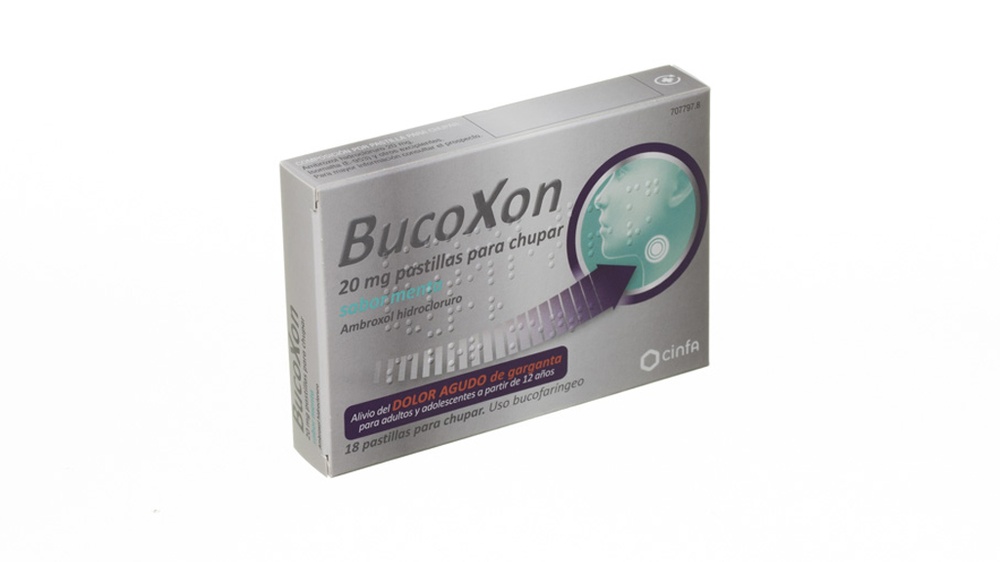 BUCOXON 20 mg PASTILHAS PARA CHUPAR SABOR MENTA