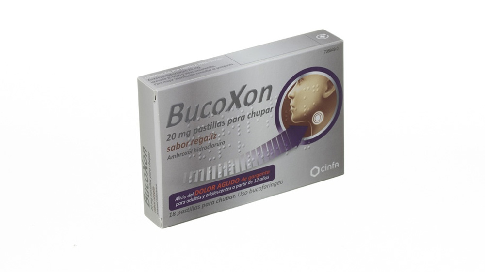 BUCOXON 20 mg PASTILHAS PARA CHUPAR COM SABOR A ALCAÇUZ