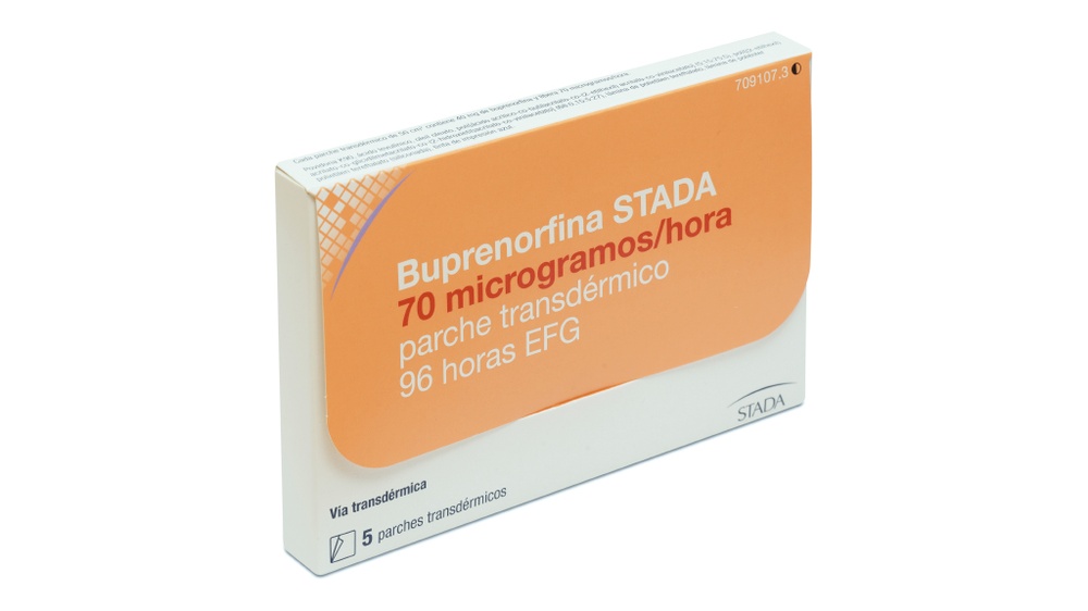 BUPRENORFINA STADA 70 microgramas/hora penso transdérmico 96 horas