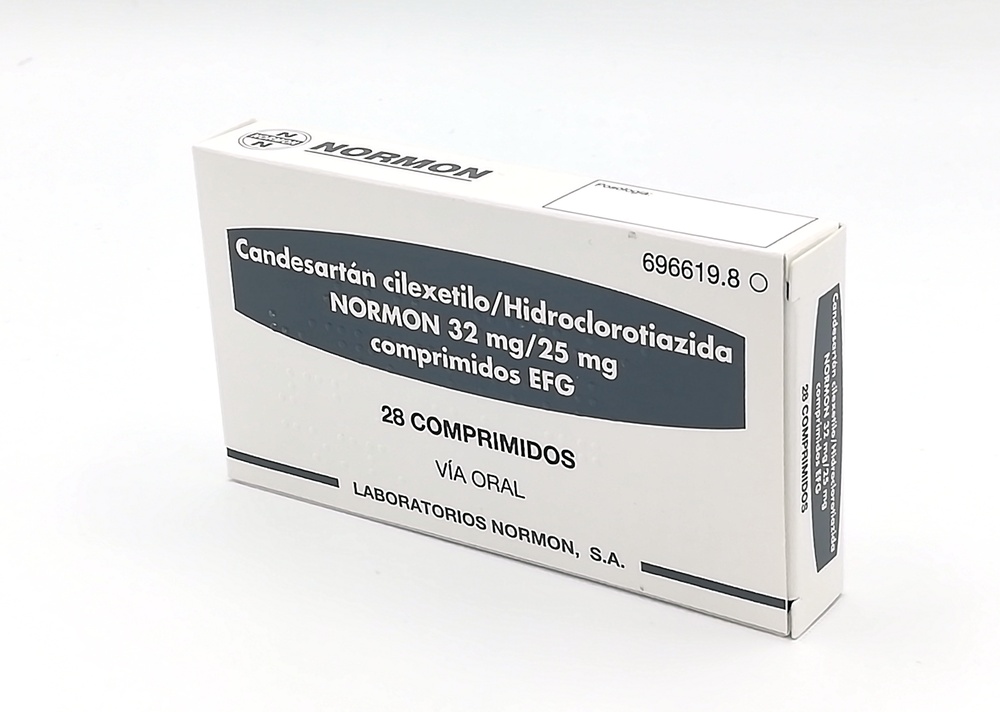 Candesartano Cilexetilo/Hidroclorotiazida Normon 32 mg/25 mg Comprimidos