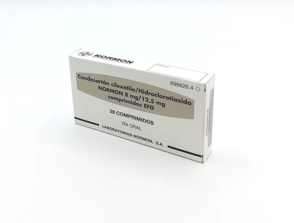 Candesartano Cilexetilo/Hidroclorotiazida Normon 8 mg/12,5 mg Comprimidos