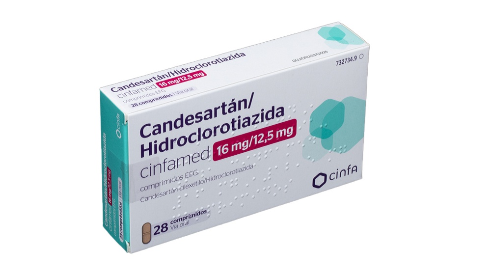 Candesartana/Hidroclorotiazida CINFAMED 16 mg/12,5 mg Comprimidos