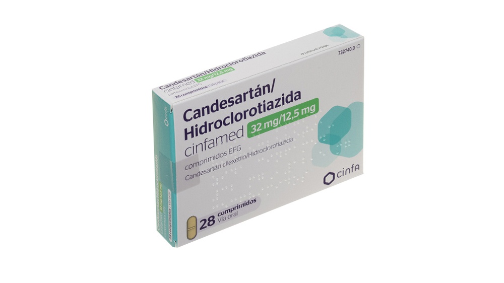Candesartano/Hidroclorotiazida CINFAMED 32 mg/12,5 mg Comprimidos