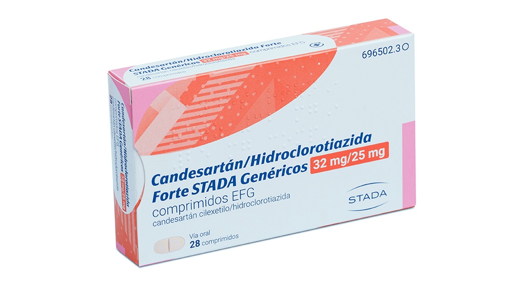 Candesartana/Hidroclorotiazida Forte Stada Genéricos 32mg/25mg Comprimidos