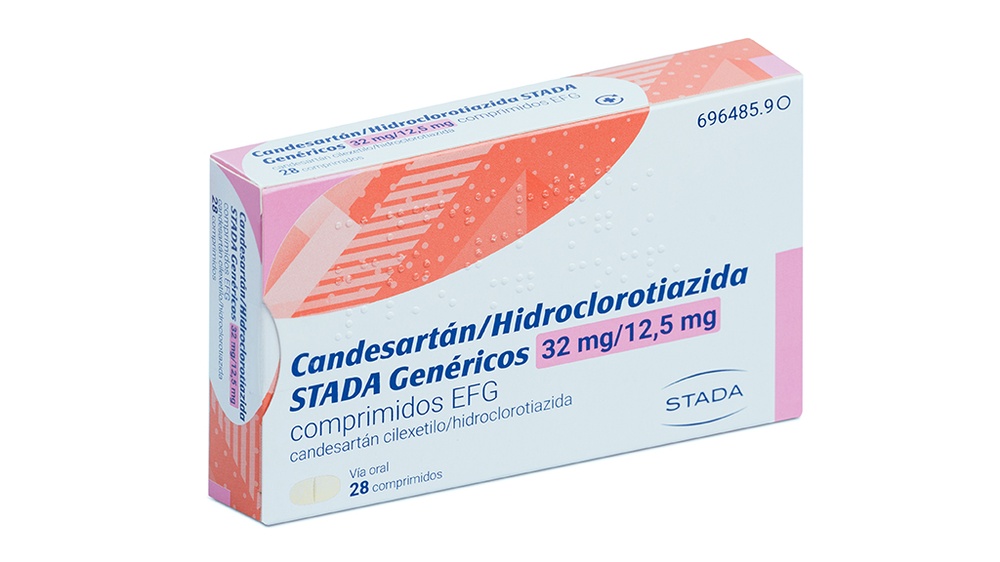Candesartana/Hidroclorotiazida Stada Generics 32mg/12,5mg Comprimidos