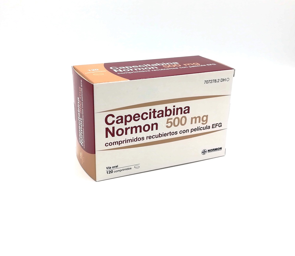 CAPECITABINA NORMON 500 mg COMPRIMIDOS REVESTIDOS POR PELÍCULA