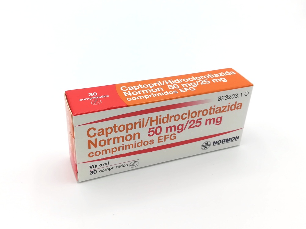 CAPTOPRIL / HIDROCLOROTIAZIDA NORMON 50 mg/25 mg COMPRIMIDOS