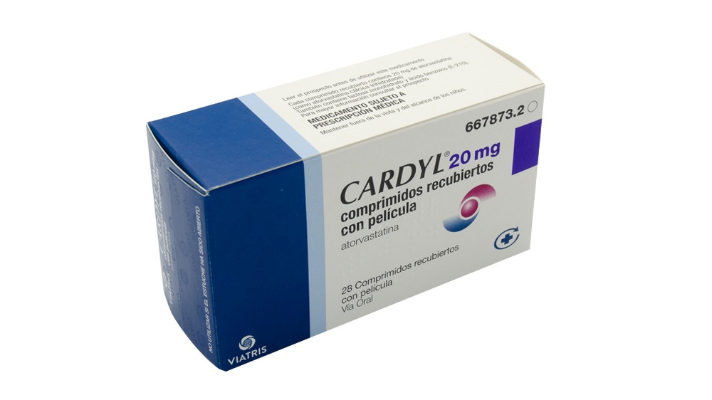 CARDYL 20 mg COMPRIMIDOS REVESTIDOS POR PELÍCULA