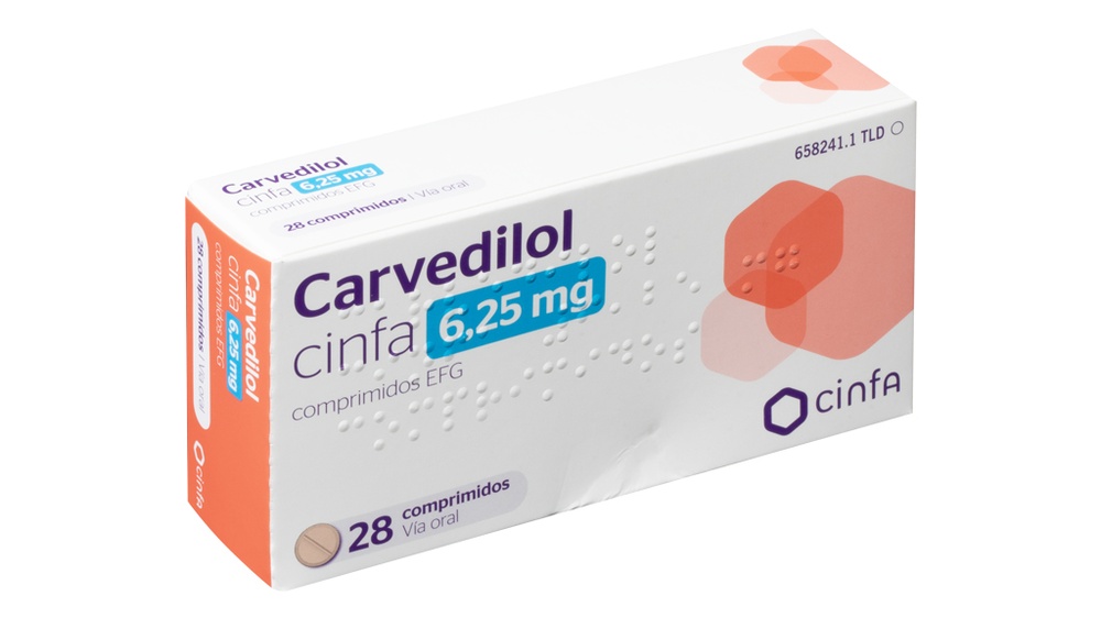 CARVEDILOL CINFA 6,25 mg COMPRIMIDOS