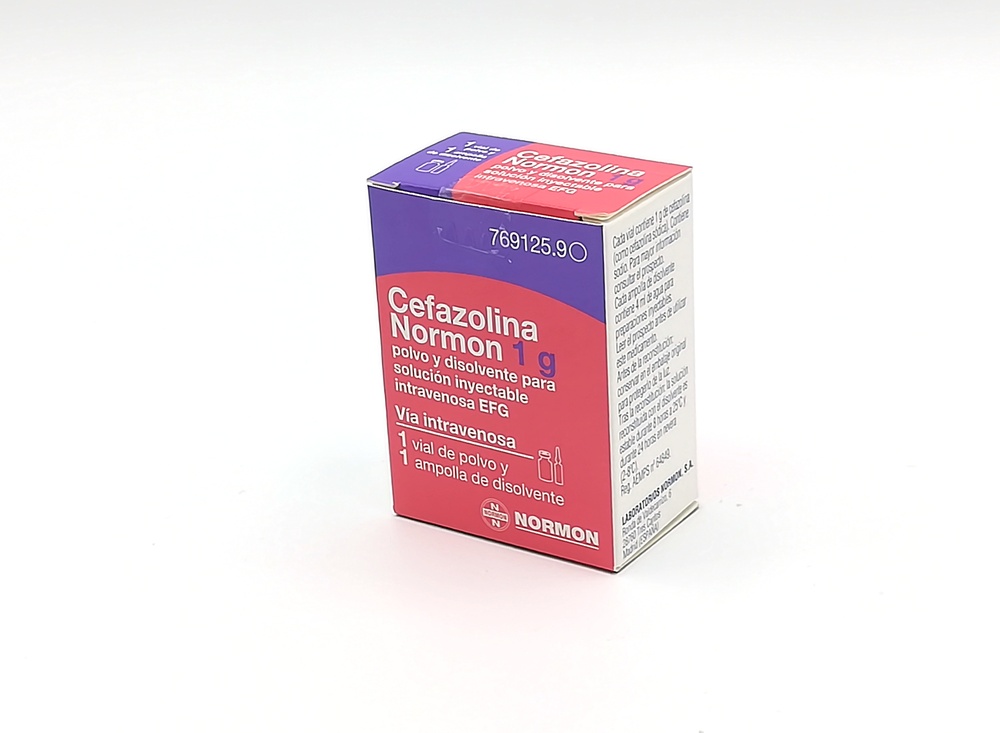 CEFAZOLINA NORMON 1 g PÓ E SOLVENTE PARA SOLUÇÃO INJETÁVEL INTRAVENOSA