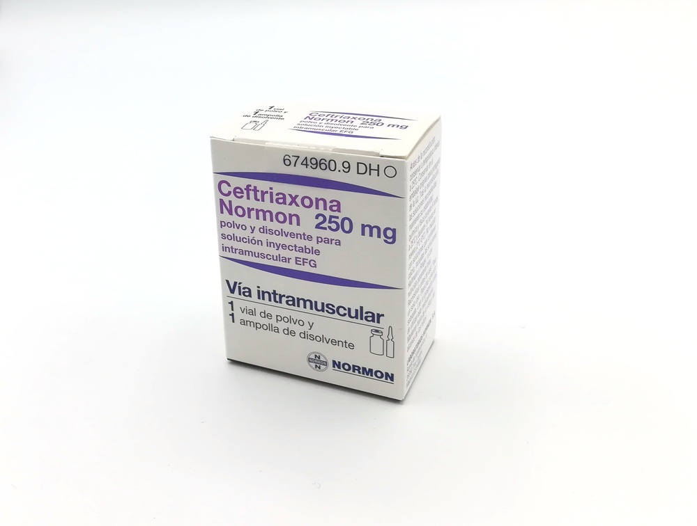 CEFTRIAXONA NORMON 250 mg PÓ E SOLUÇÃO PARA SOLUÇÃO INJETÁVEL INTRAMUSCULAR