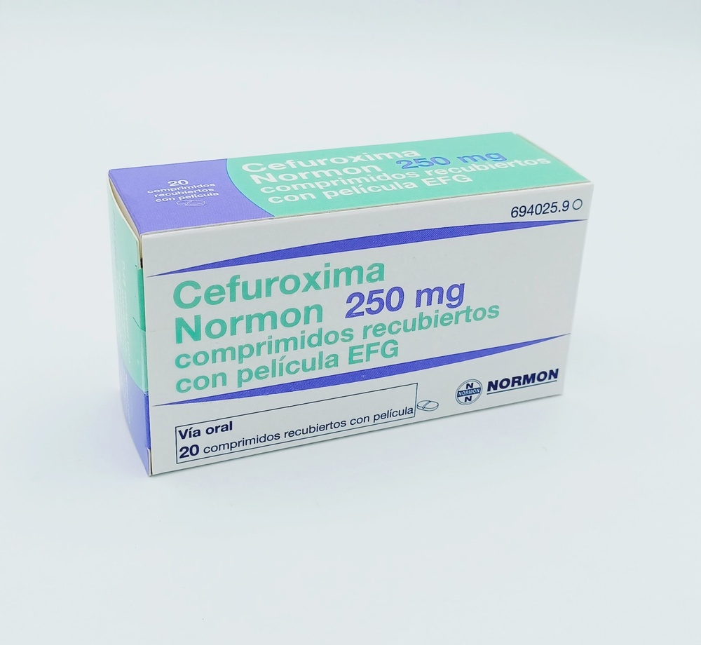CEFUROXIMA NORMON 250 mg COMPRIMIDOS REVESTIDOS POR PELÍCULA