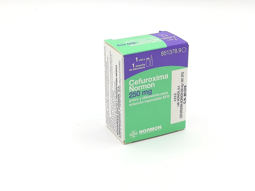 CEFUROXIMA NORMON 250 mg PÓ E SOLVENTE PARA SOLUÇÃO INJETÁVEL