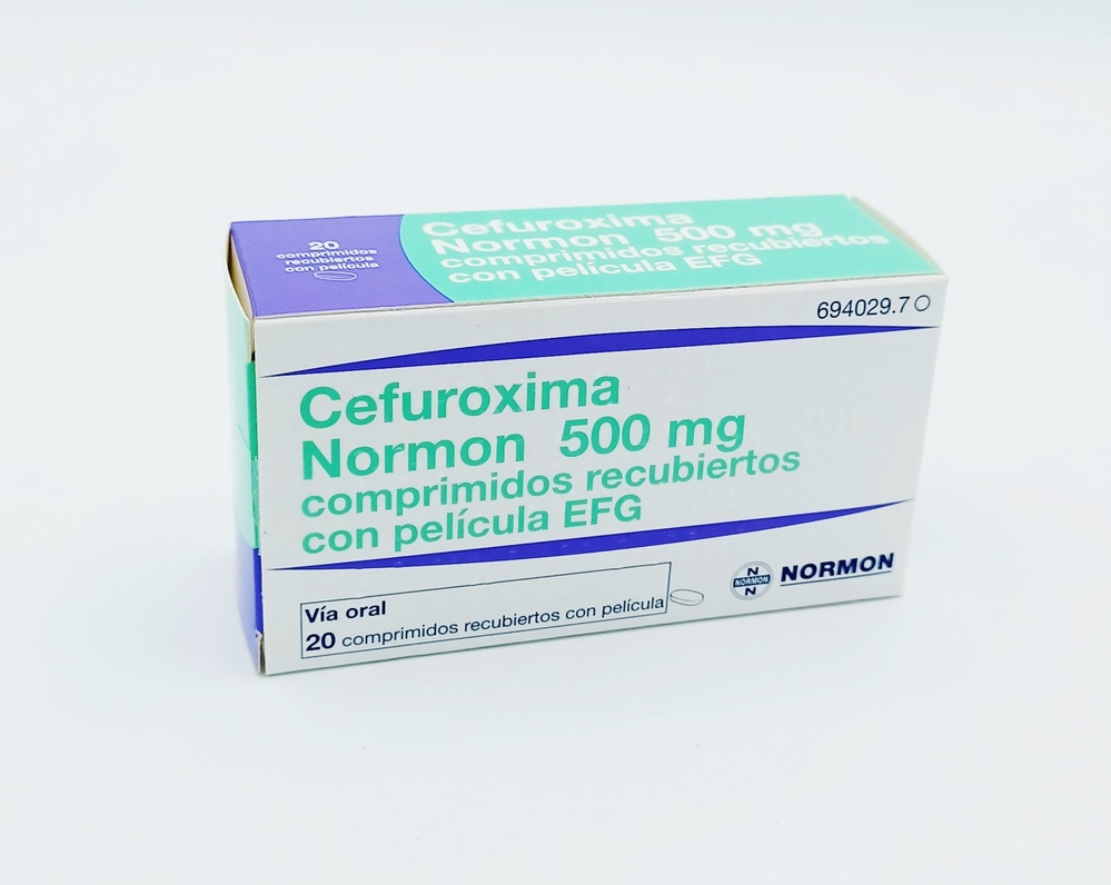 CEFUROXIMA NORMON 500 mg COMPRIMIDOS REVESTIDOS POR PELÍCULA
