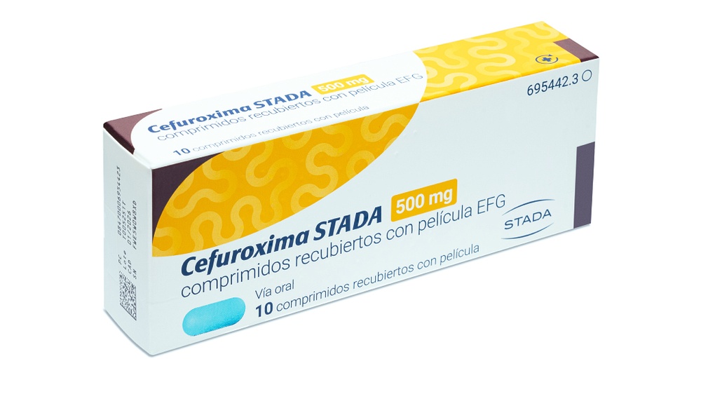 CEFUROXIMA STADA 500 mg COMPRIMIDOS REVESTIDOS POR PELÍCULA