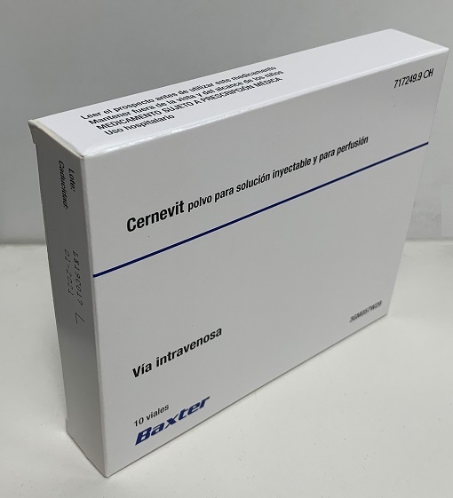 CERNEVIT pó para solução injetável e para perfusão