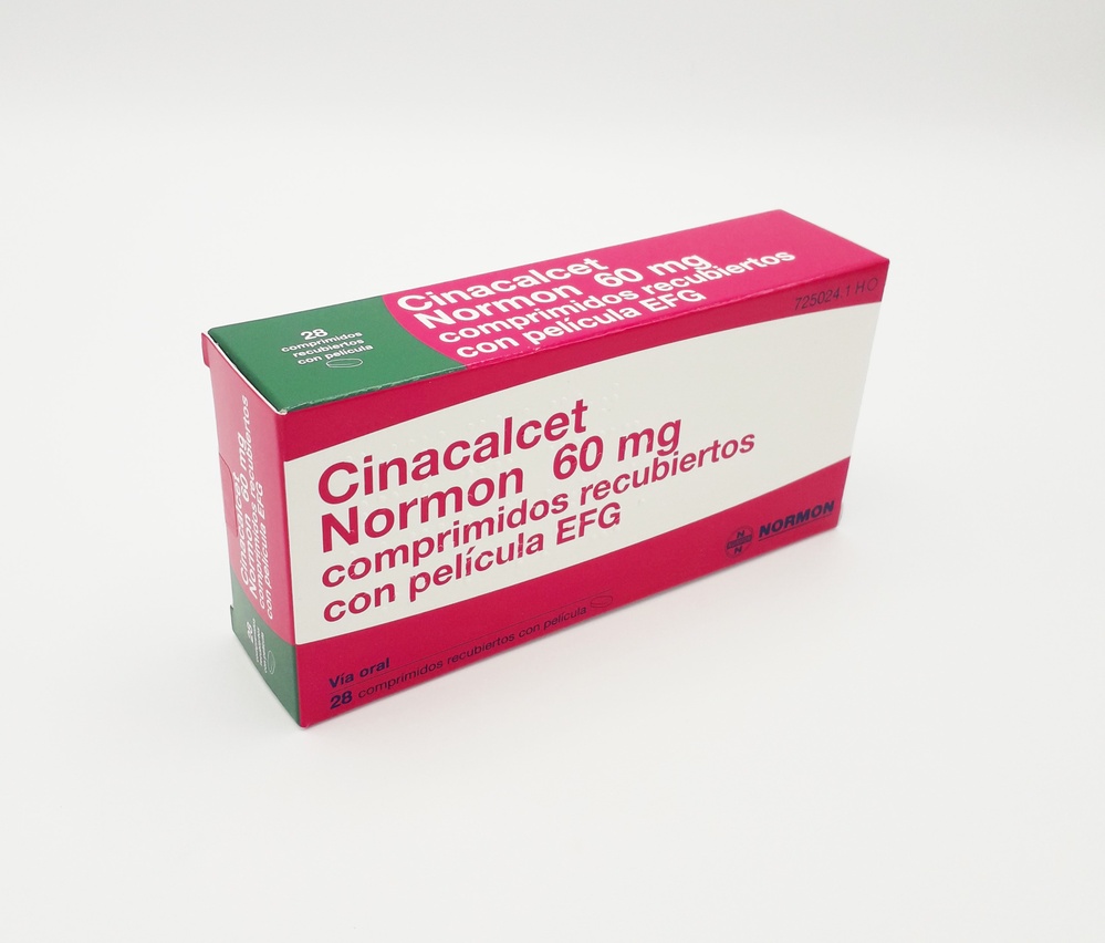 CINACALCET NORMON 60 mg COMPRIMIDOS REVESTIDOS POR PELÍCULA