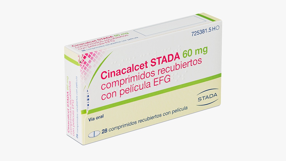 CINACALCET STADA 60 mg COMPRIMIDOS REVESTIDOS POR PELÍCULA