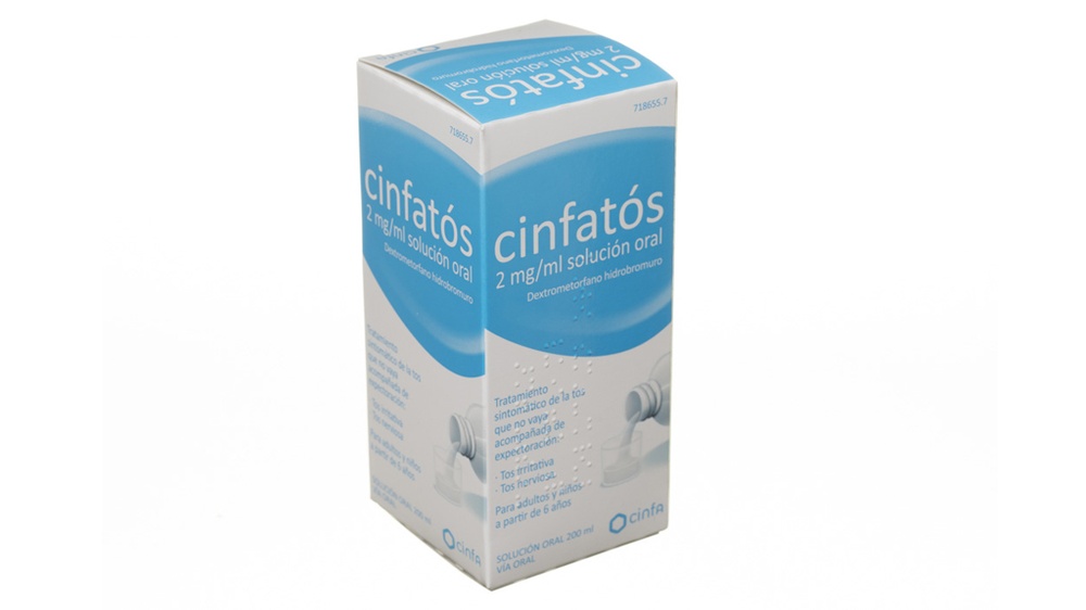 CINFATOS ANTITUSSIVO 2 mg/ml SOLUÇÃO ORAL