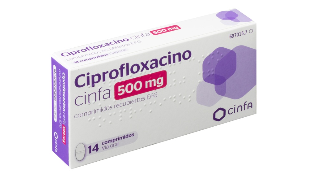 CIPROFLOXACINA CINFA 500 mg COMPRIMIDOS REVESTIDOS