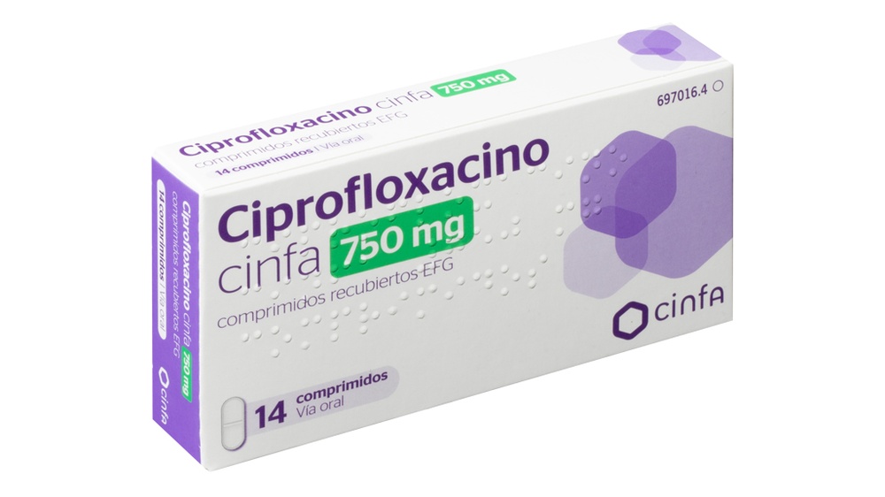 CIPROFLOXACINA CINFA 750 mg COMPRIMIDOS REVESTIDOS