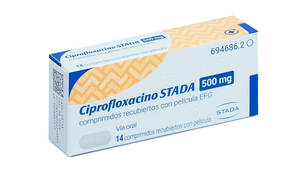 CIPROFLOXACINA STADA 500 mg COMPRIMIDOS REVESTIDOS POR PELÍCULA