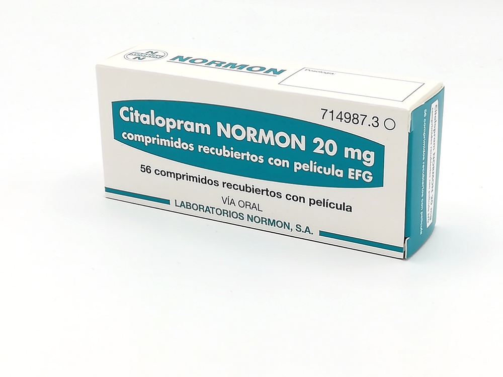CITALOPRAM NORMON 20 mg COMPRIMIDOS REVESTIDOS POR PELÍCULA