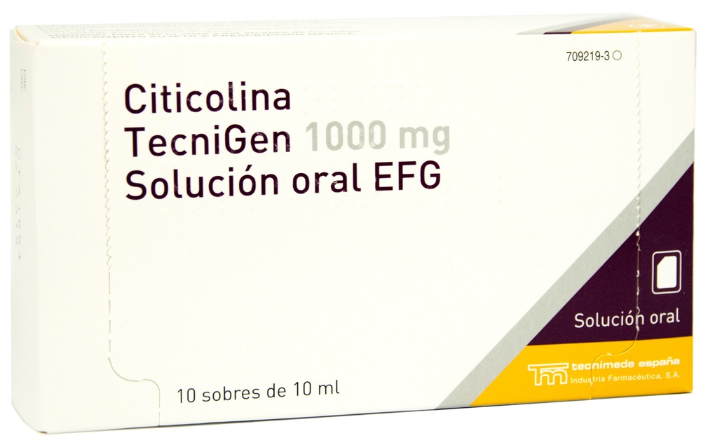 CITICOLINA TECNIGEN 1000 MG SOLUÇÃO ORAL