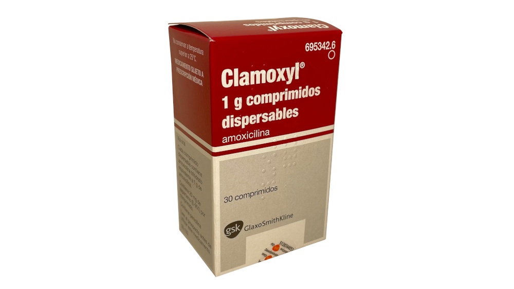 CLAMOXYL 1g COMPRIMIDOS DISPERSÍVEIS